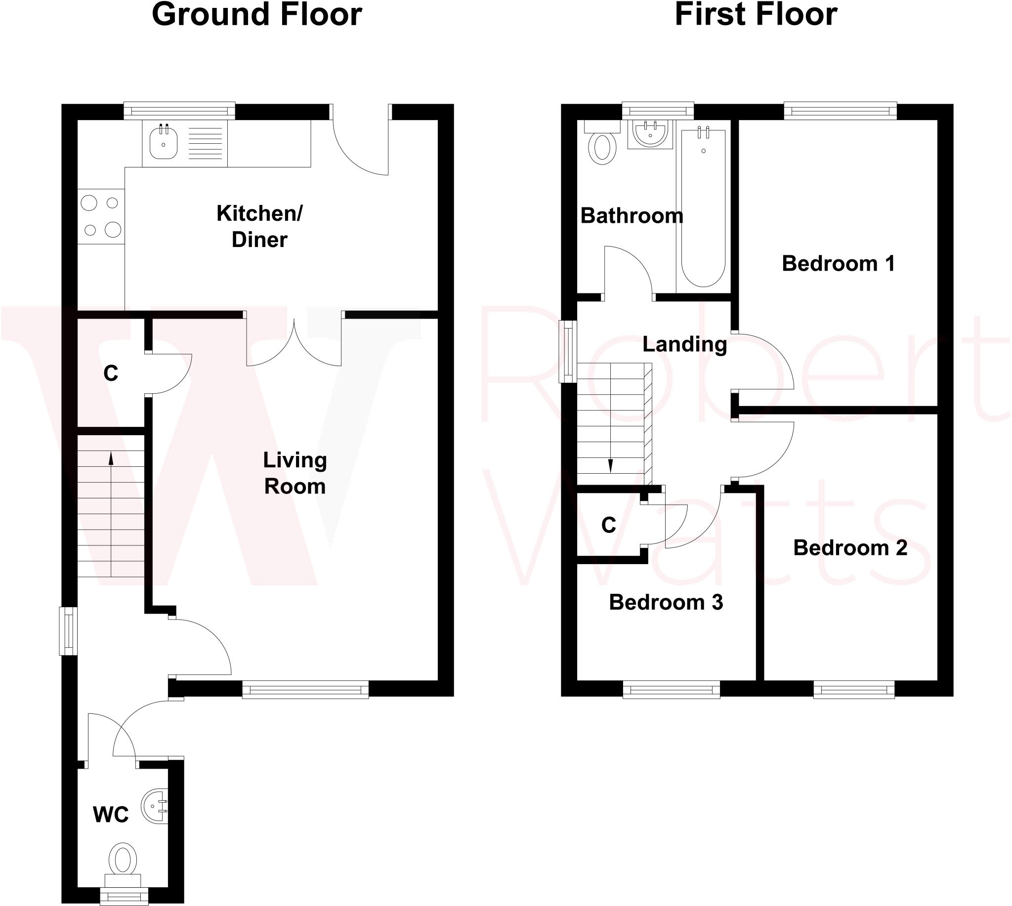 Coleshill Way, Bierley, Bradford, West Yorkshire, BD4 floorplan