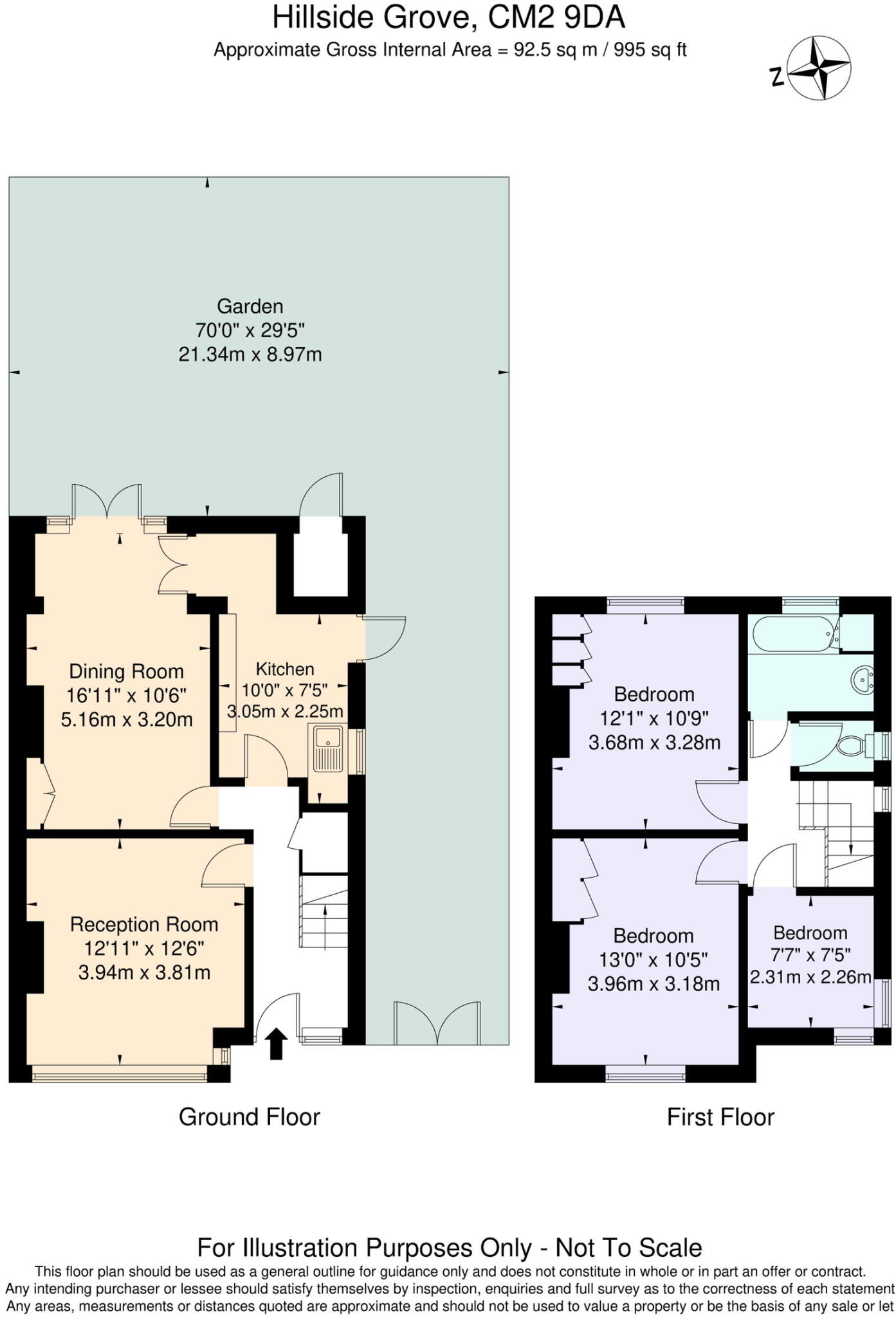 Hillside Grove, Chelmsford, CM2 9DA floorplan
