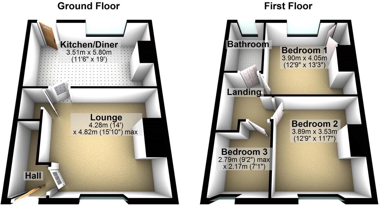 South Street, Netherton, Huddersfield, HD4 floorplan