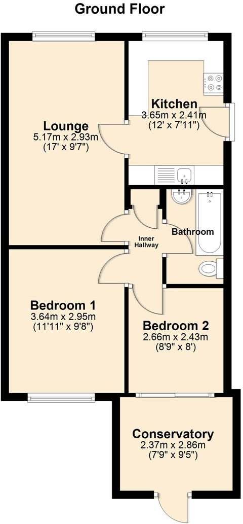 Evergreen Drive, Hull floorplan