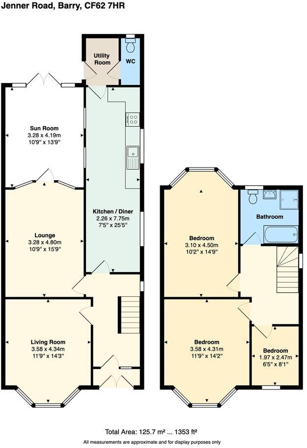 Jenner Road, Barry floorplan
