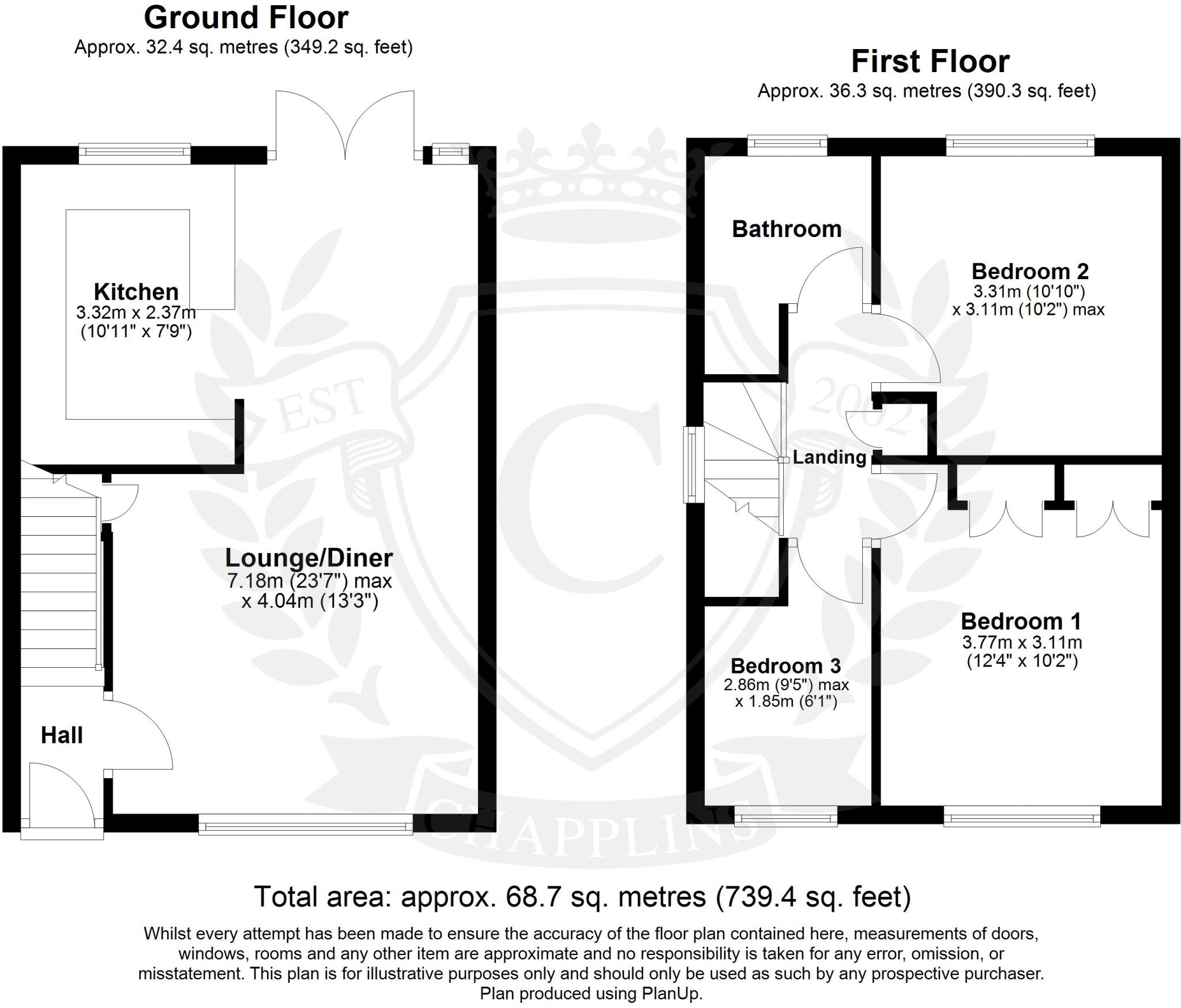 Dryden Close, Fareham, Hampshire, PO16 floorplan