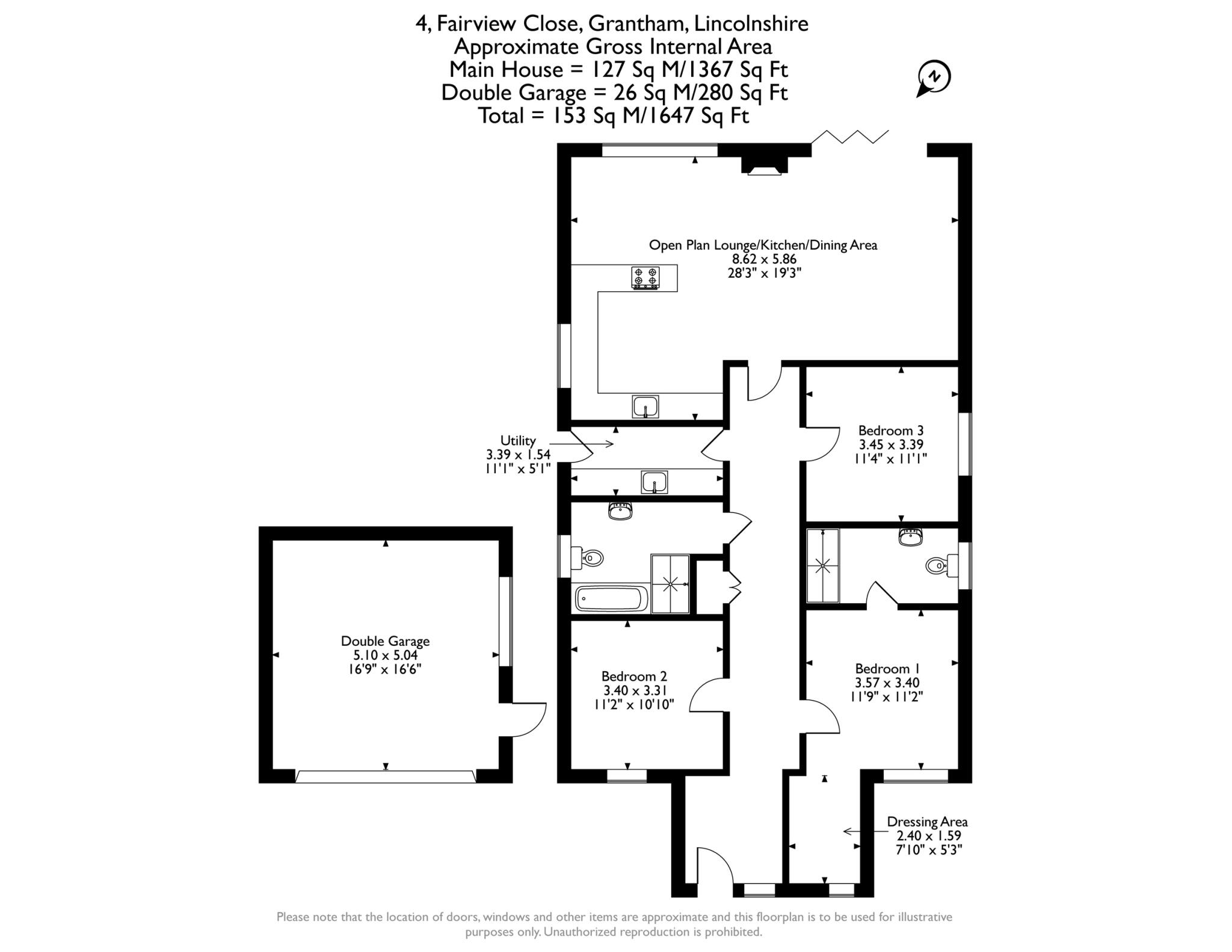 Fairview Close, Grantham floorplan