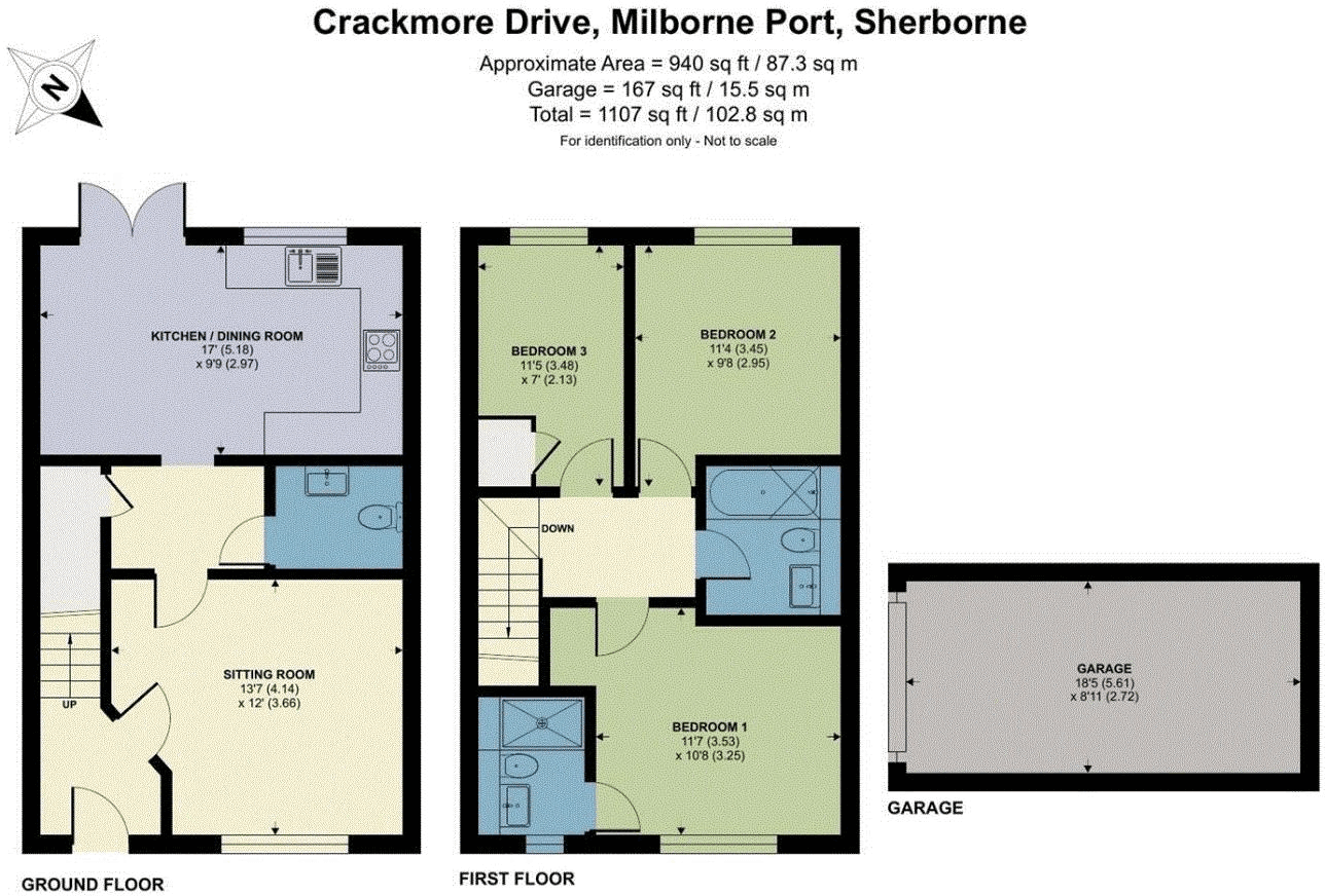 17, Crackmore Drive, Milborne Port, Sherborne floorplan