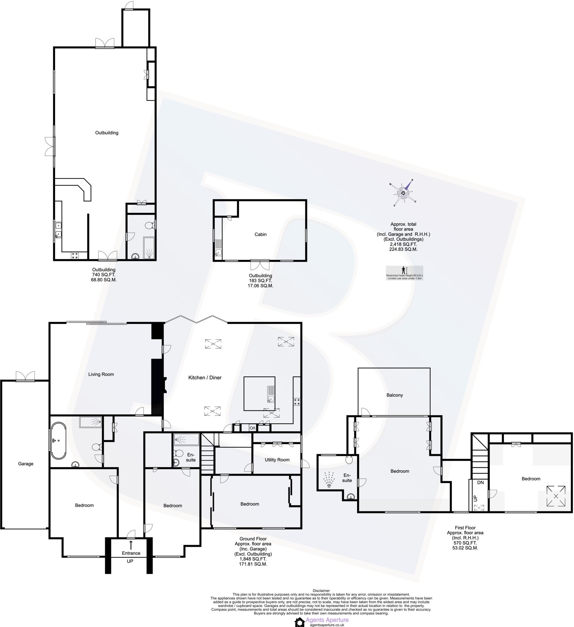 Hatch Road, Pilgrims Hatch, Brentwood, Essex, CM15 floorplan