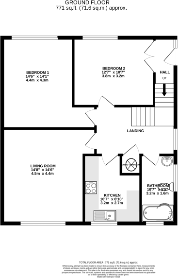 3 Coppice Road, Calmore, Totton, Southampton, SO40 2QG floorplan