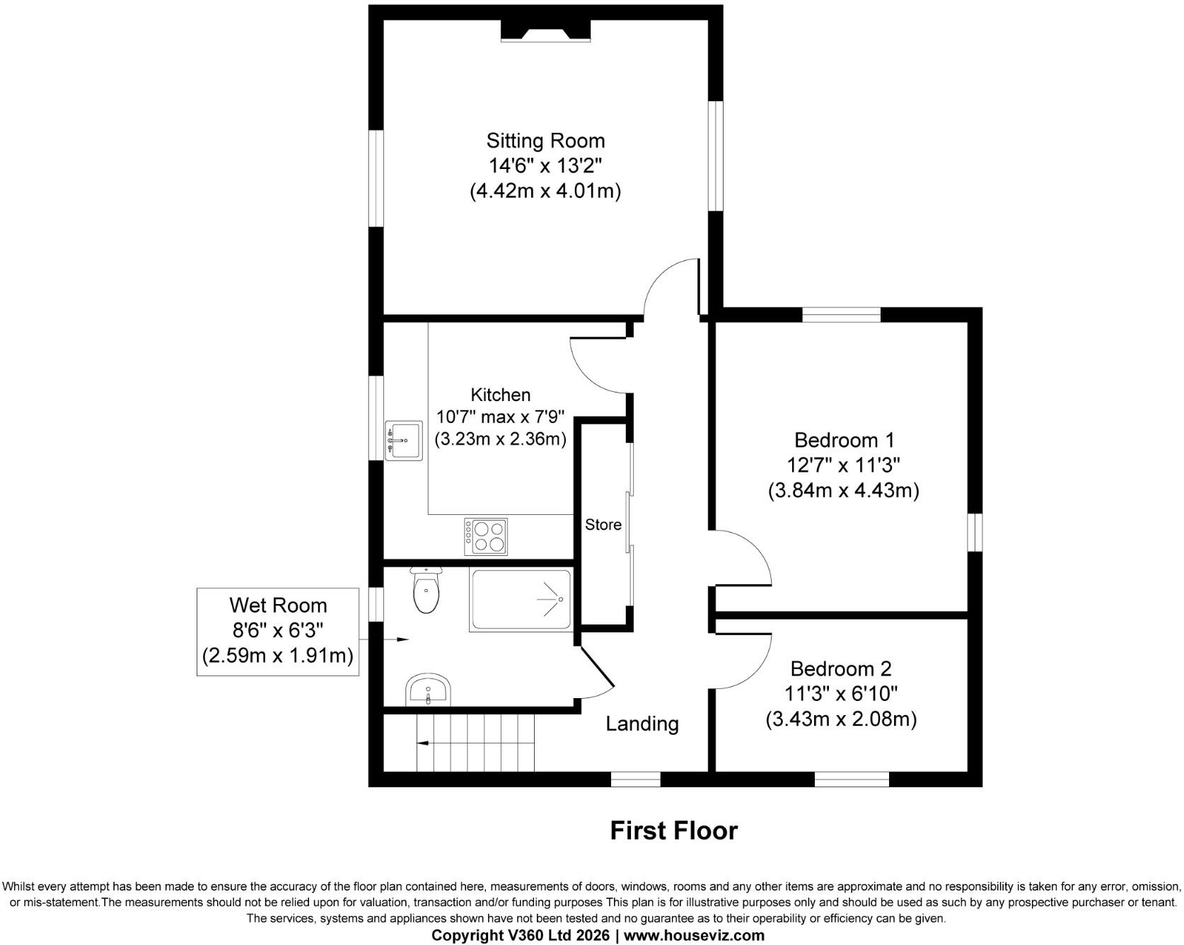 23 Bobbin Mill Court, Steeton BD20 6PU floorplan