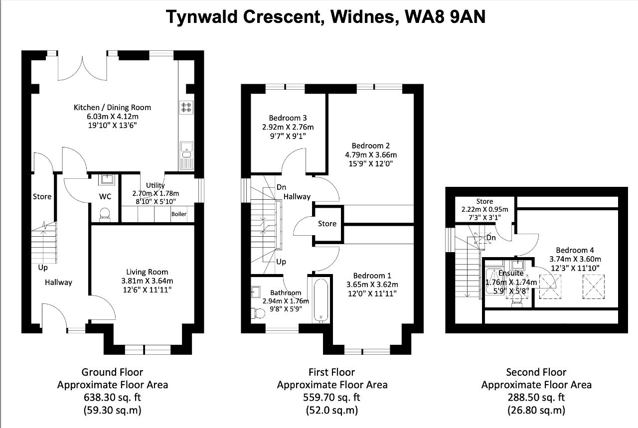 Tynwald Crescent, Widnes, WA8 9AN floorplan