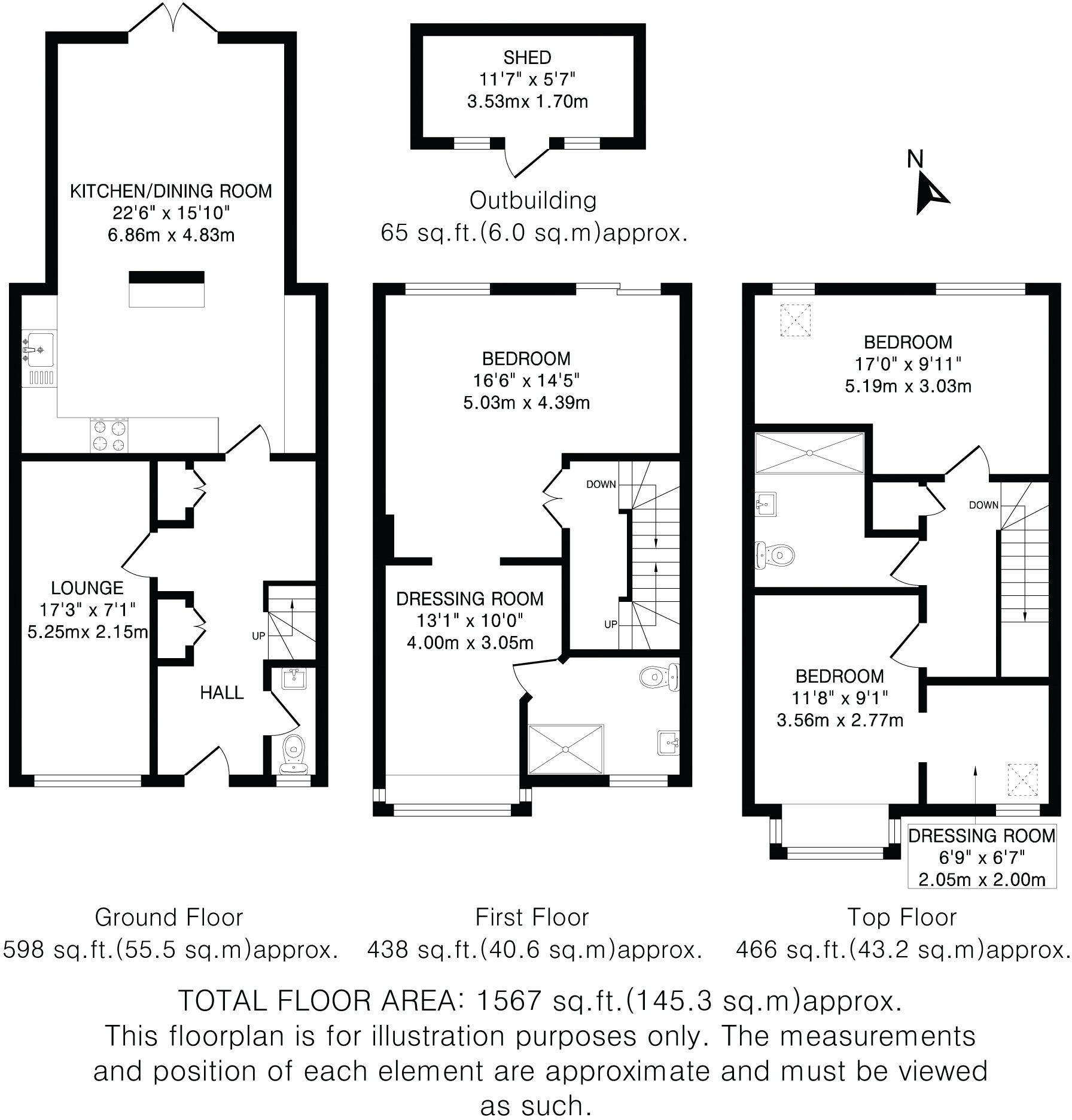 Leysdown, Welwyn Garden City, Hertfordshire, AL7 floorplan