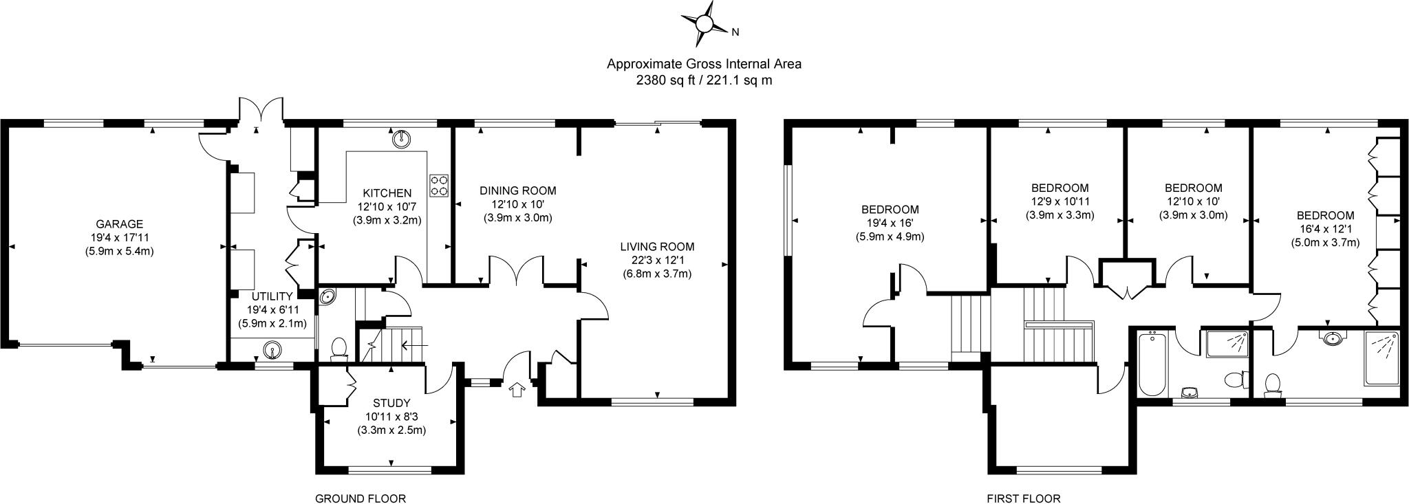Court Green Heights, Woking, GU22 floorplan