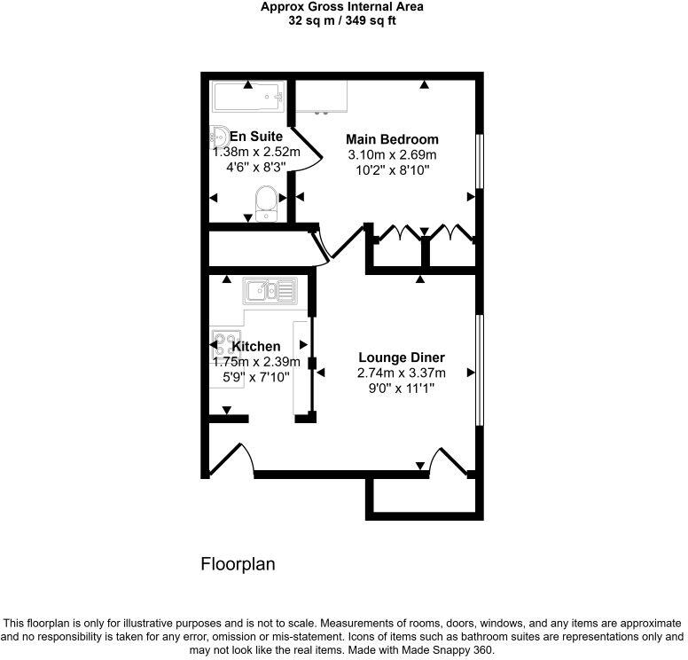 22 Prospect Place, Epsom, Surrey, KT17 1JA floorplan