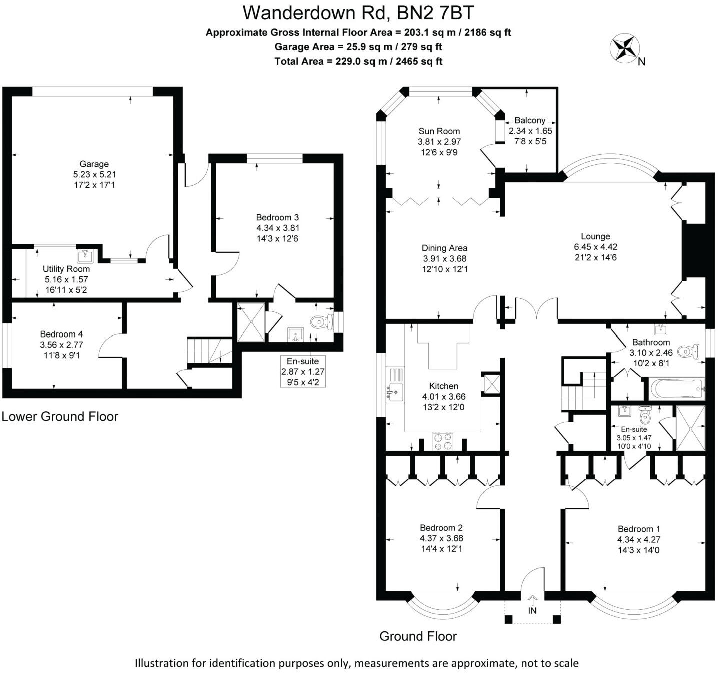 Wanderdown Road, Ovingdean, Brighton, East Sussex, BN2 floorplan