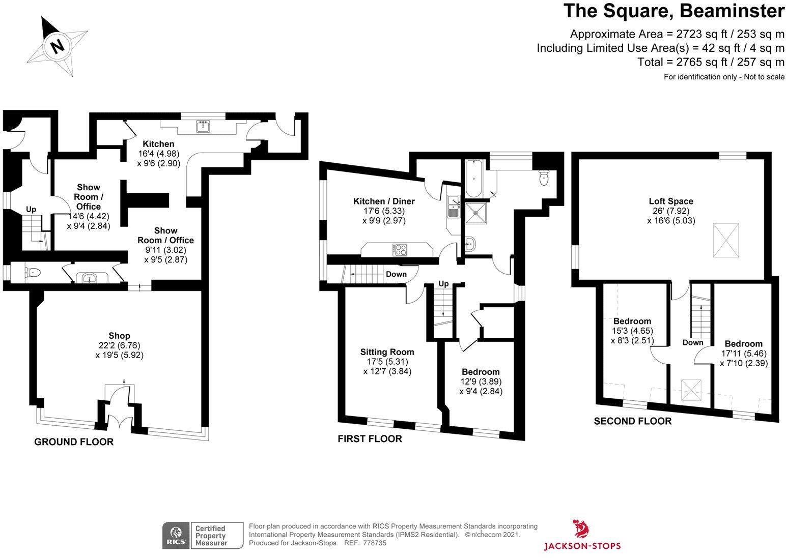 9, The Square, Beaminster, Dorset, DT8 floorplan