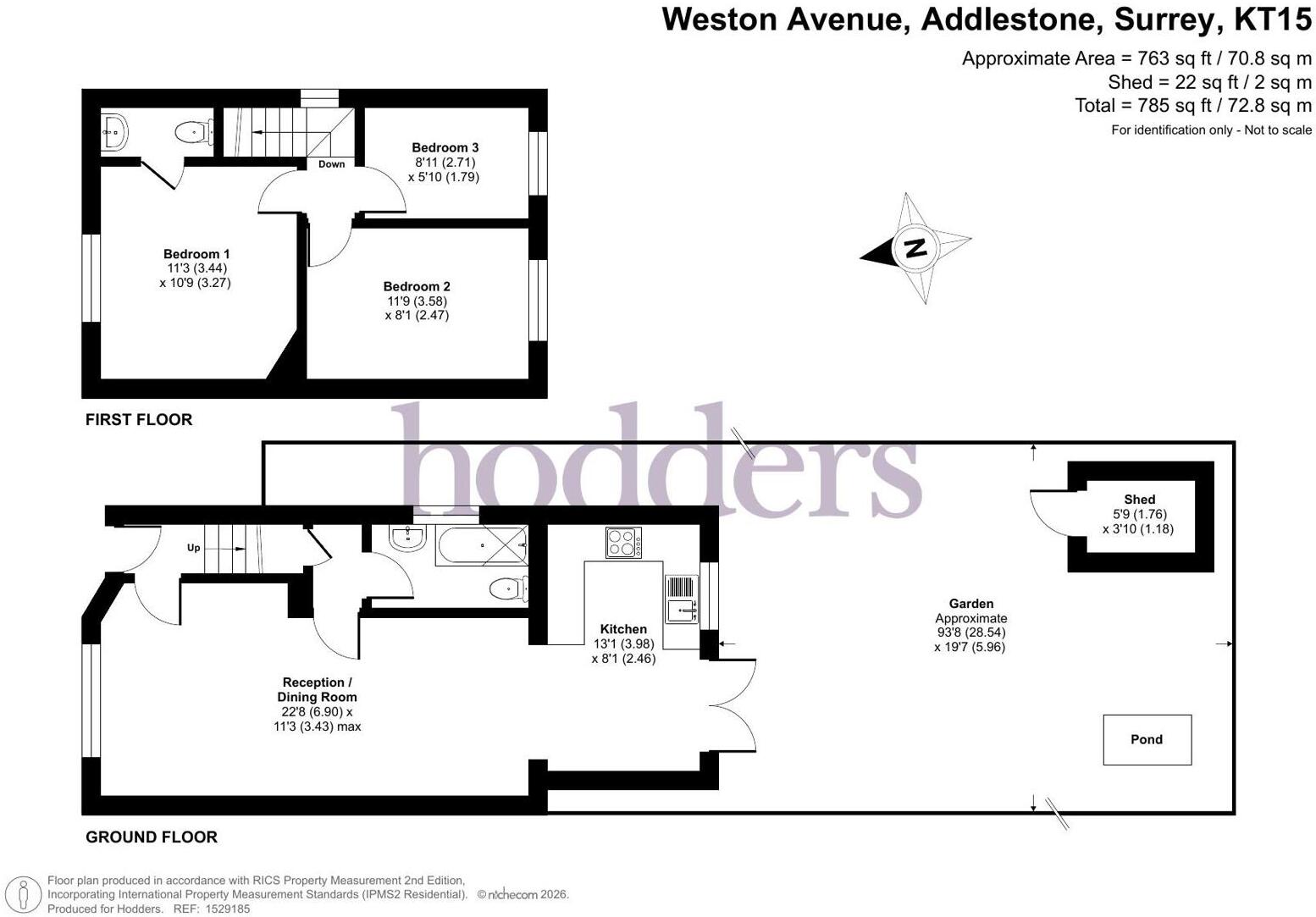 Addlestone, Surrey, KT15 floorplan