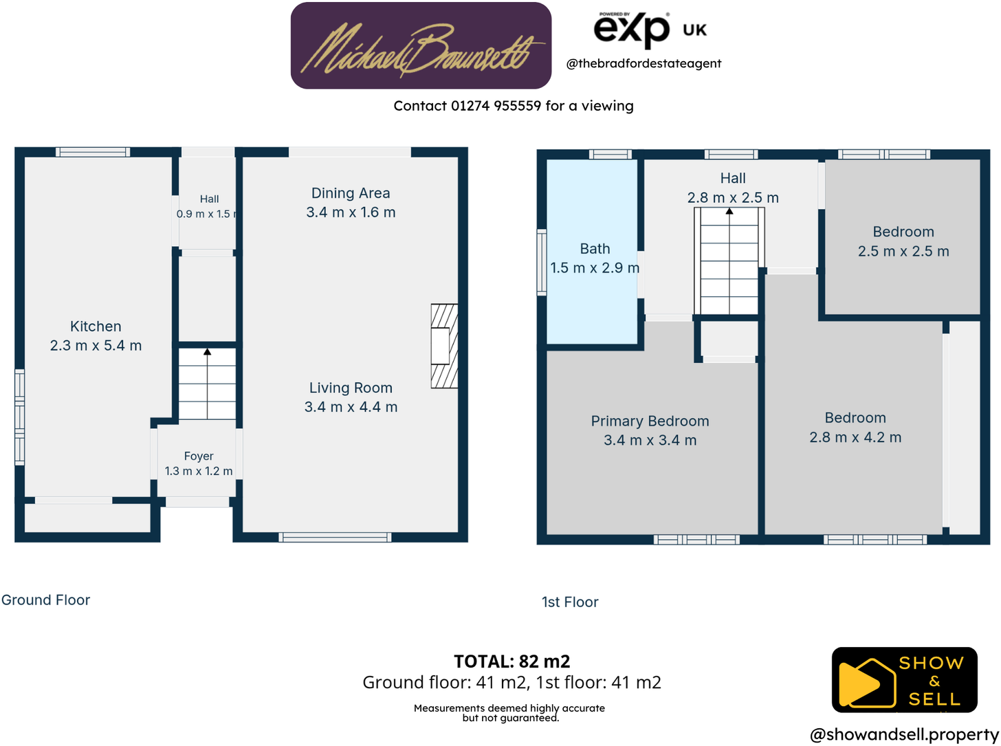 61, Fenwick Drive, Bradford, BD6 2SB floorplan