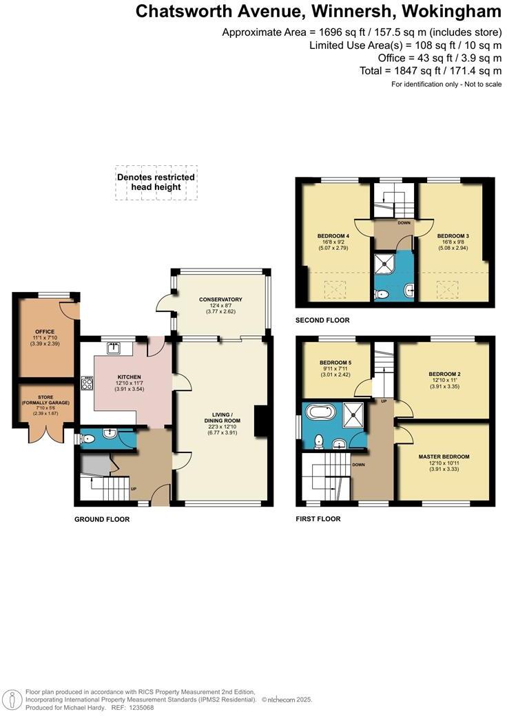 Chatsworth Avenue, Winnersh, Berkshire, RG41 5EU floorplan