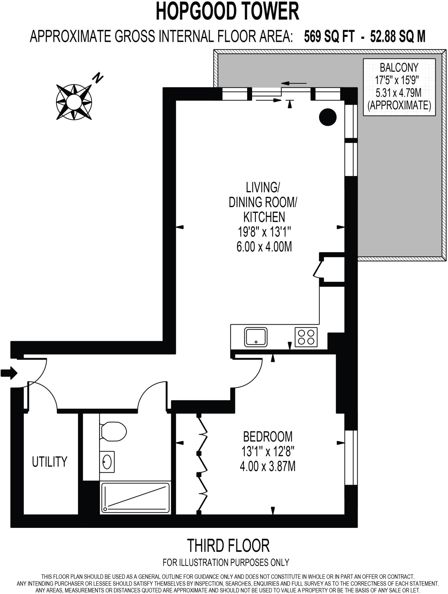 Hopgood Tower, Pegler Square, Kidbrooke, Greenwich, SE3 floorplan