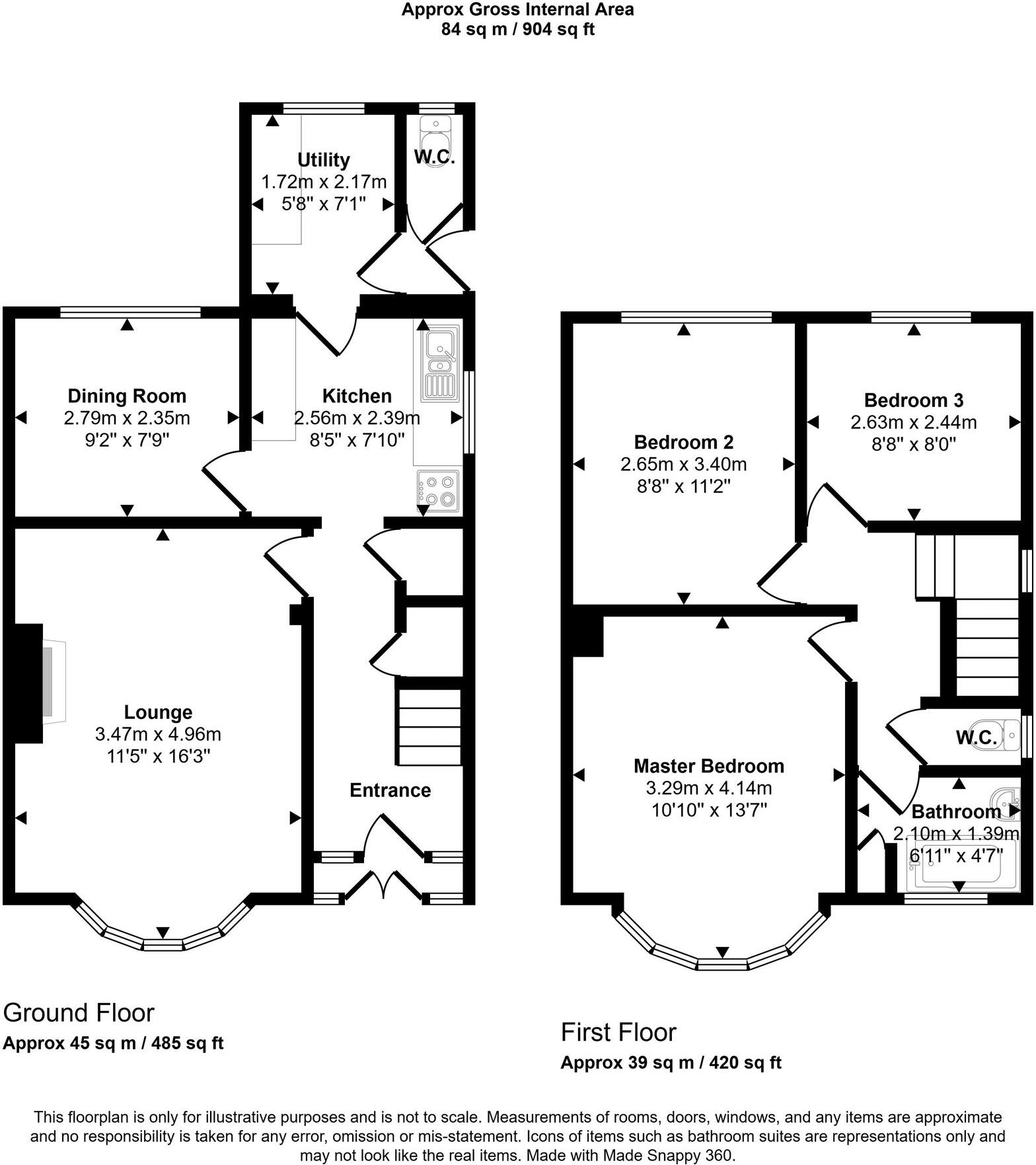 Bryn Llidiard, Bridgend, CF31 floorplan