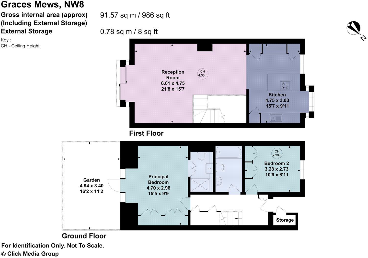 Graces Mews, Abbey Road, St John's Wood, London, NW8 floorplan