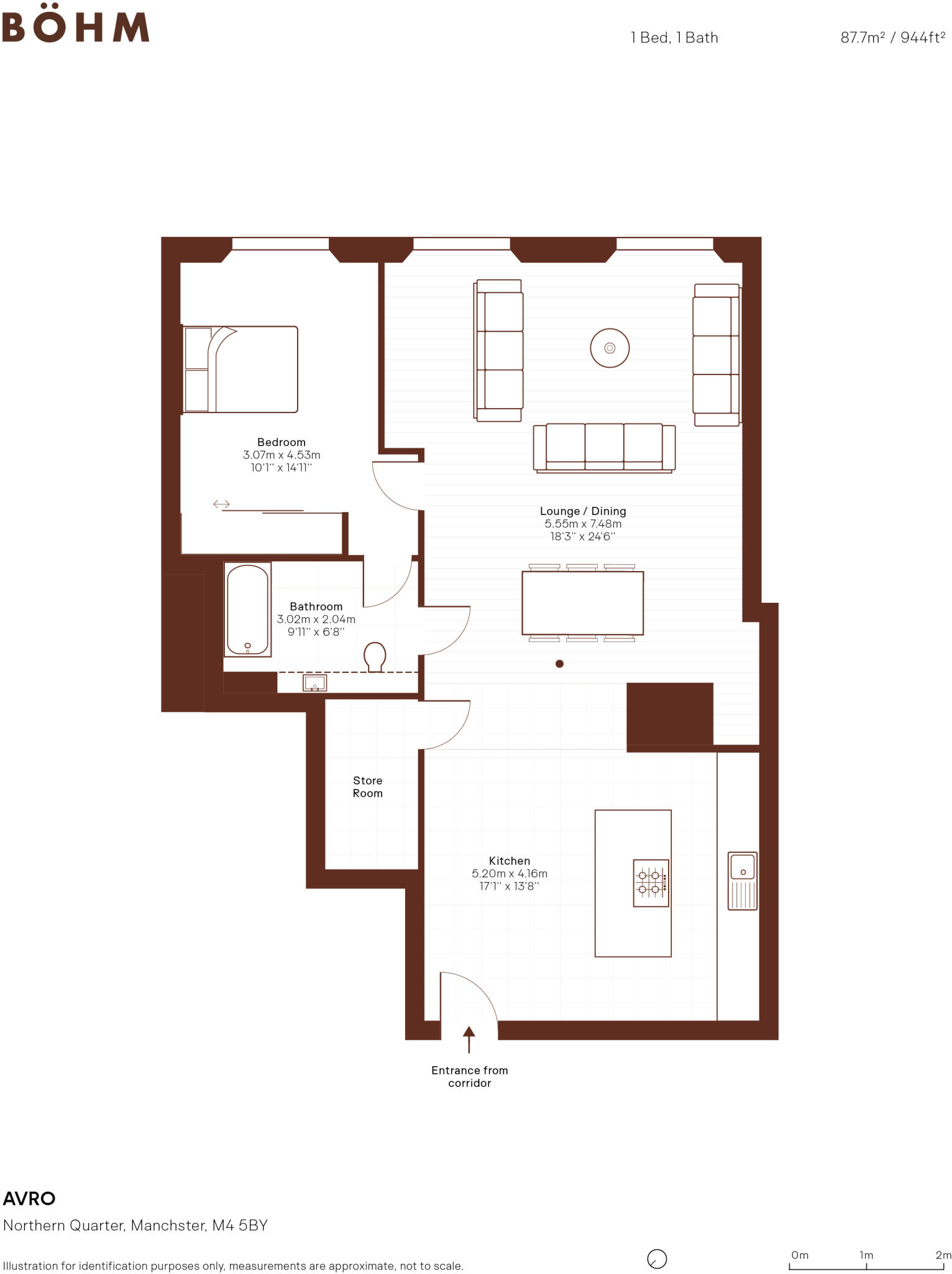 AVRO, Northern Quarter, Manchester floorplan