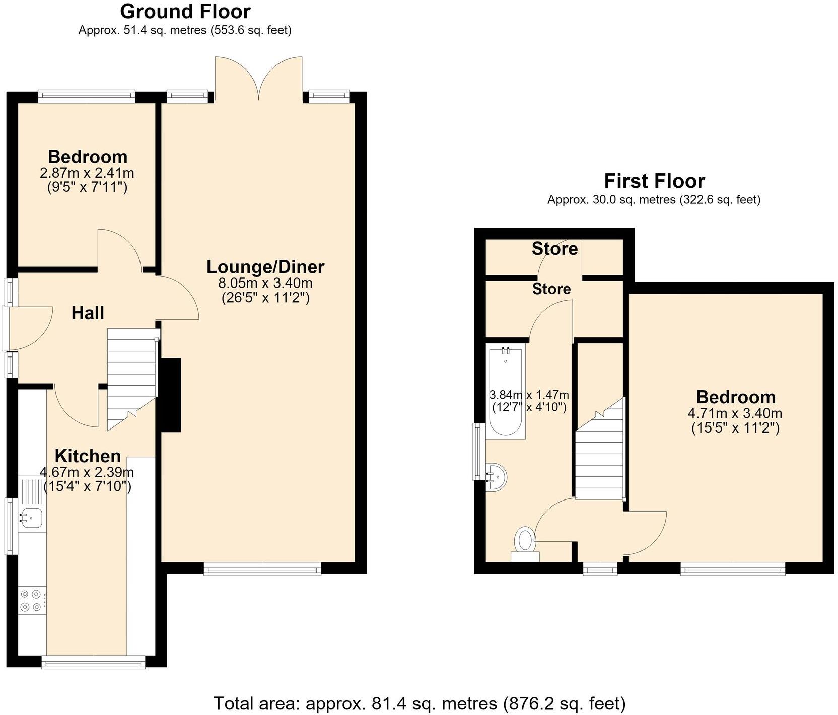 Pole Lane, Darwen, BB3 floorplan