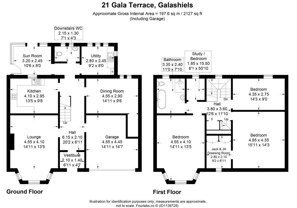 21 Gala Terrace, Galashiels, TD1 3JT floorplan