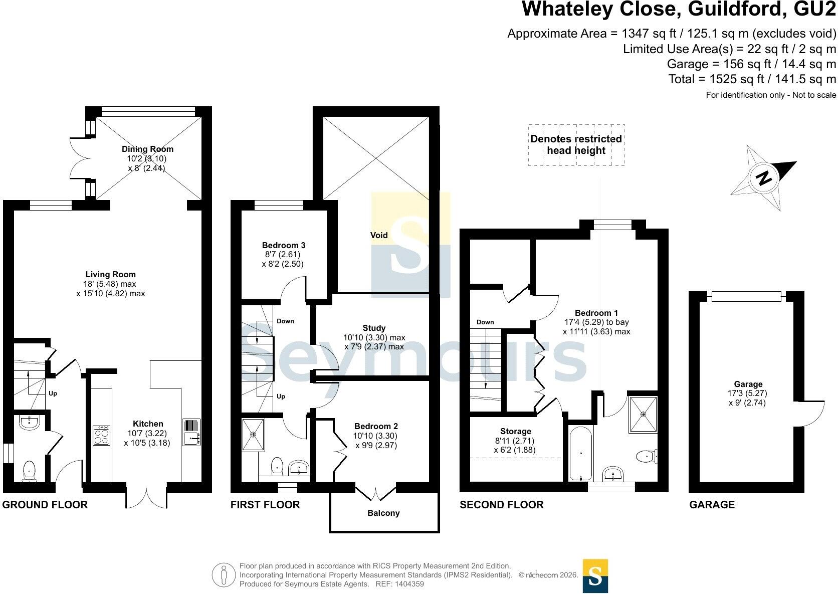 Whateley Close, Guildford, Surrey, GU2 floorplan