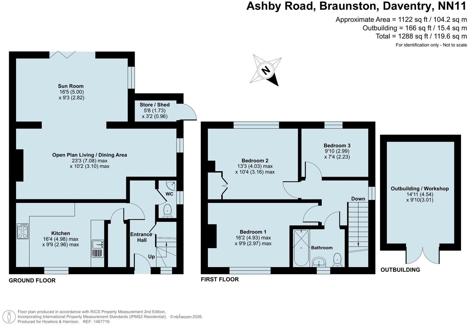 Ashby Road, Braunston, Daventry, NN11 floorplan