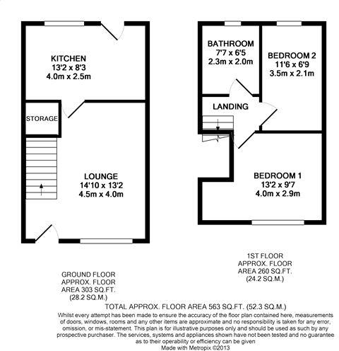  Stanningley Road,Bramley LS13 4BL floorplan