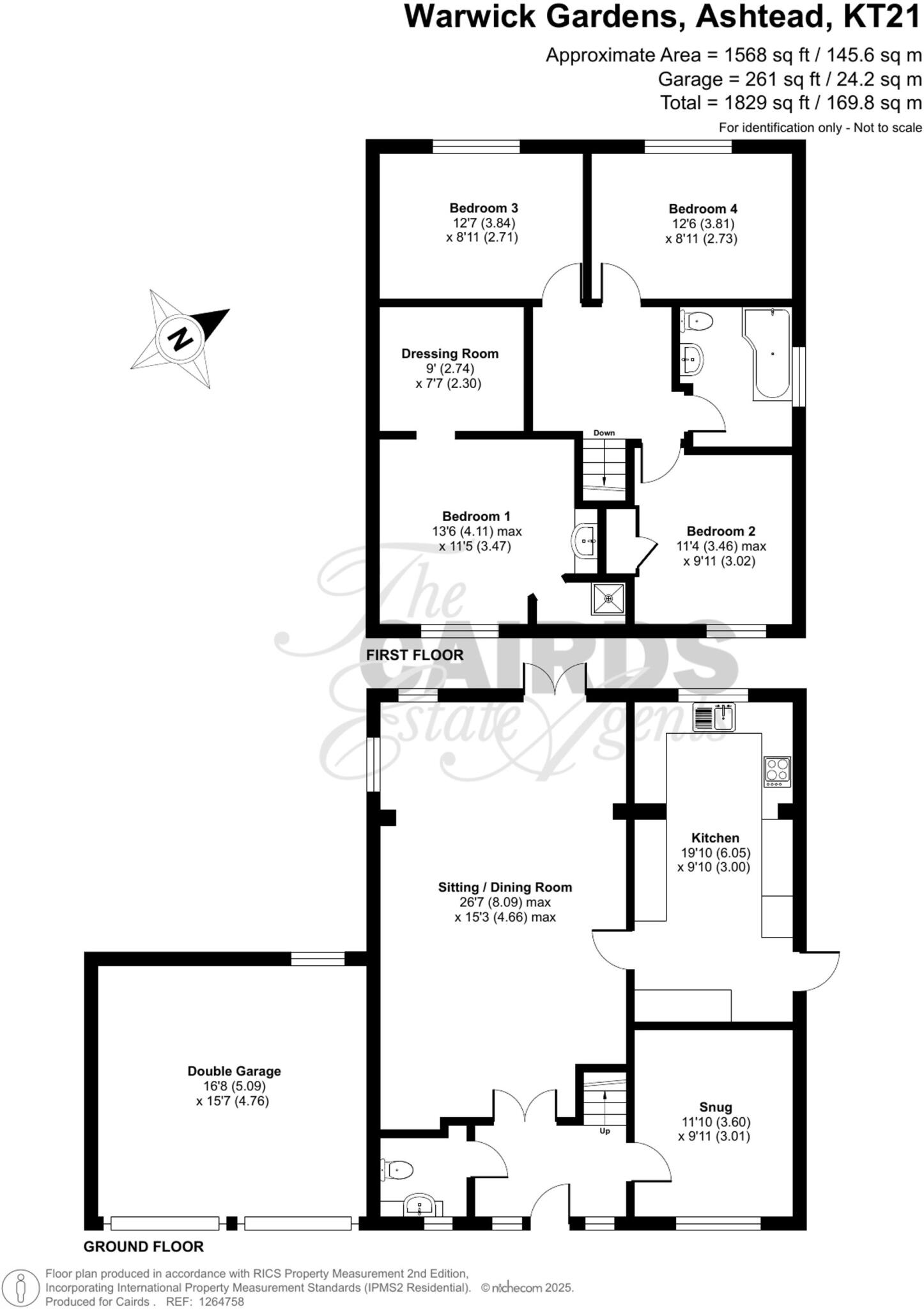 Warwick Gardens, Ashtead, KT21 floorplan