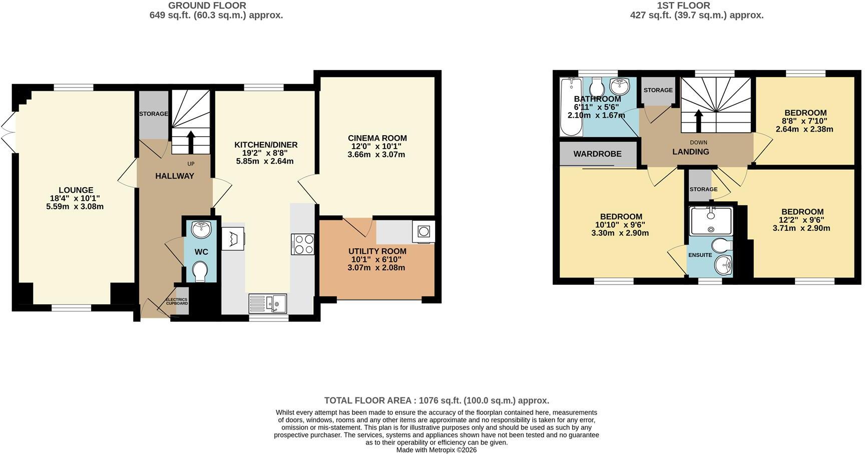 Ley Close, St. Austell floorplan