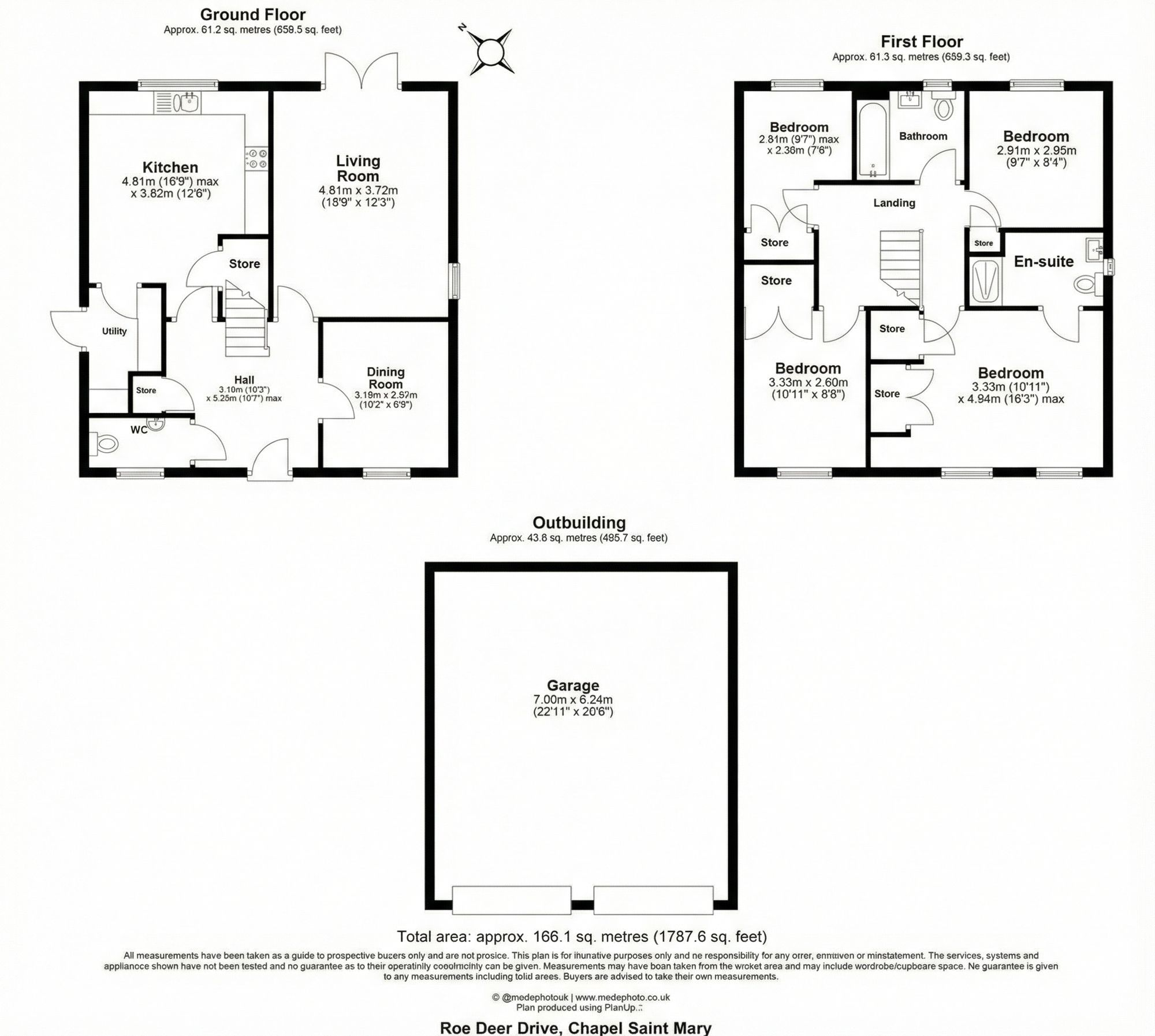 Roe Deer Drive, Capel St. Mary, IP9 floorplan