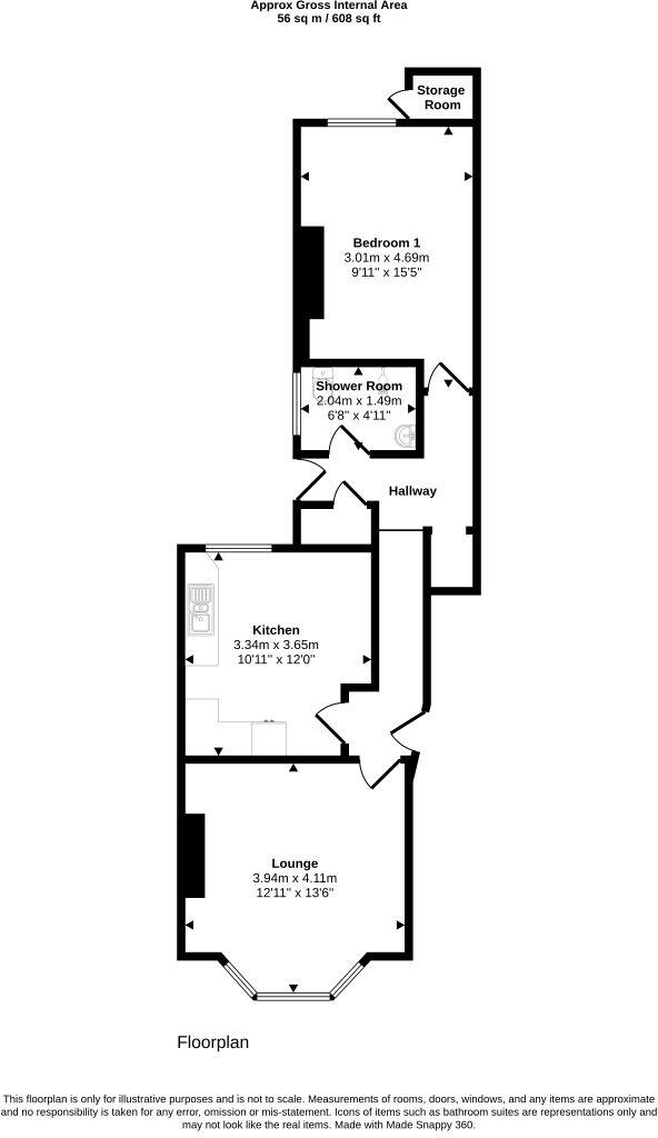 9A Tunley Road, Harlesden, London, NW10 9JR floorplan