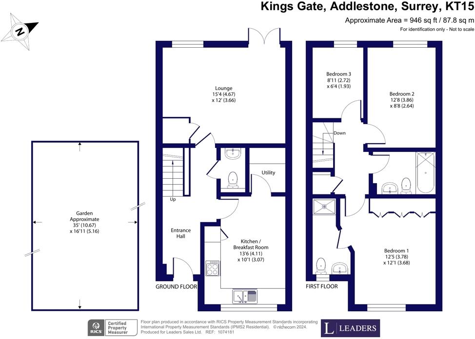 Kings Gate, Addlestone, KT15 floorplan