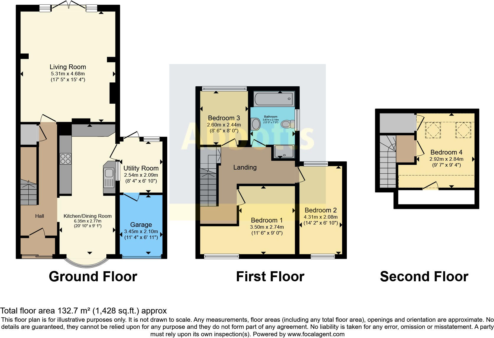 Newton Hall Gardens, Rochford, Essex, SS4 floorplan