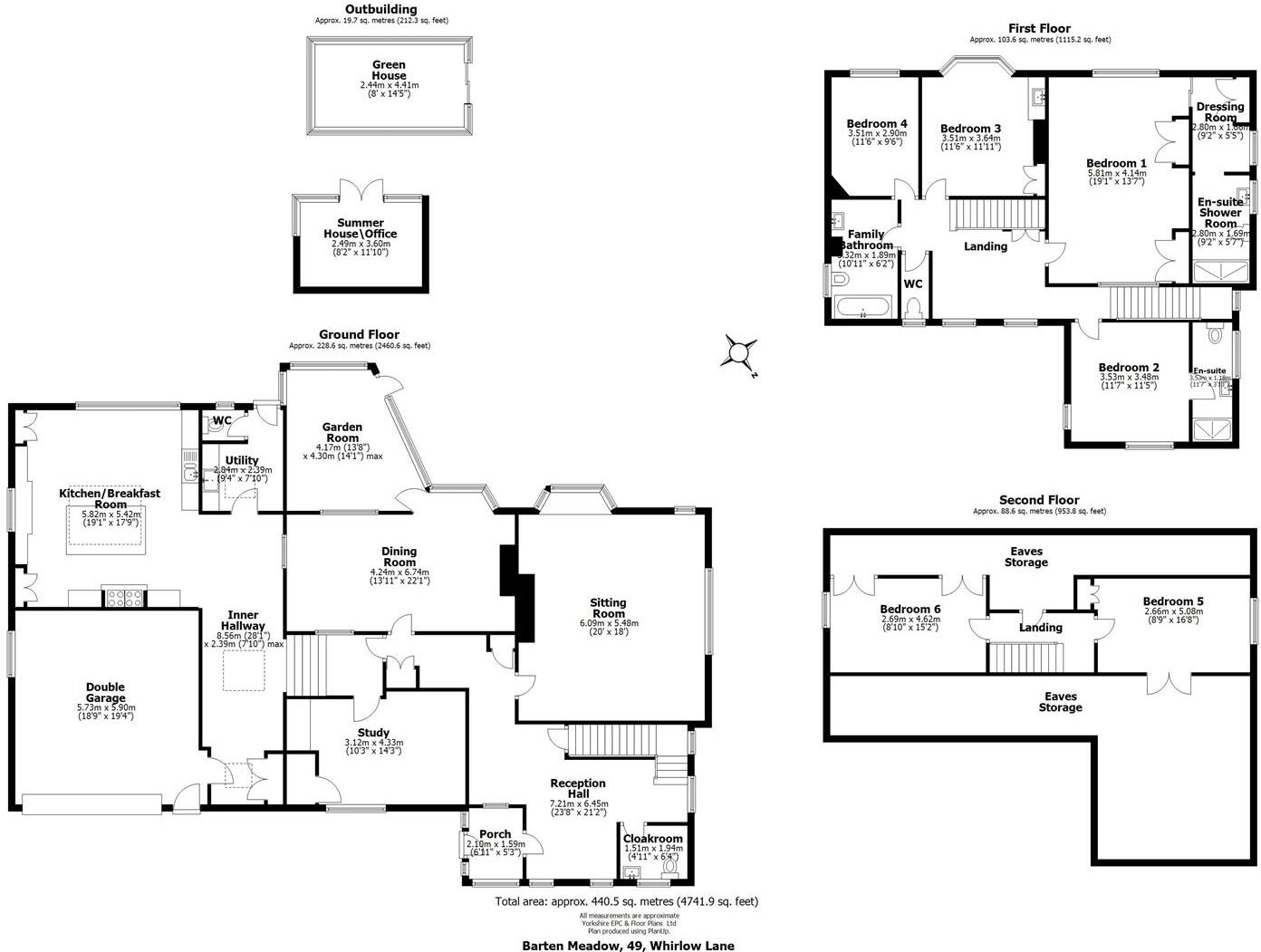 Barten Meadow, 49 Whirlow Lane, Whirlow, S11 9QF floorplan