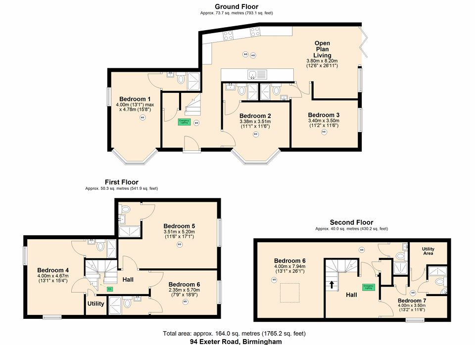 Exeter Road, Birmingham floorplan