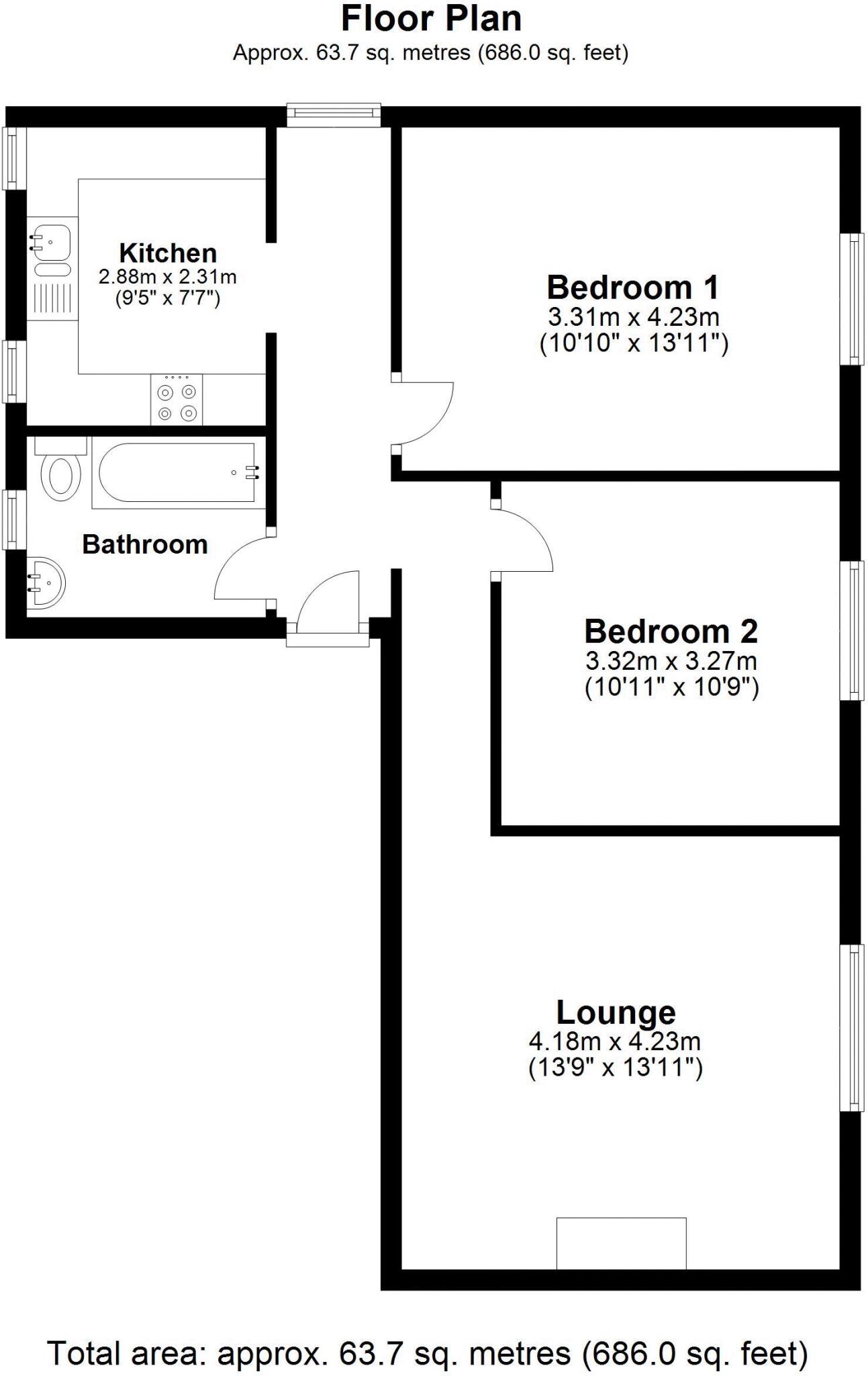 Chobham, Surrey floorplan