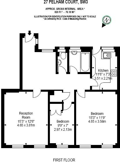 PELHAM COURT, FULHAM ROAD, London, SW3 floorplan