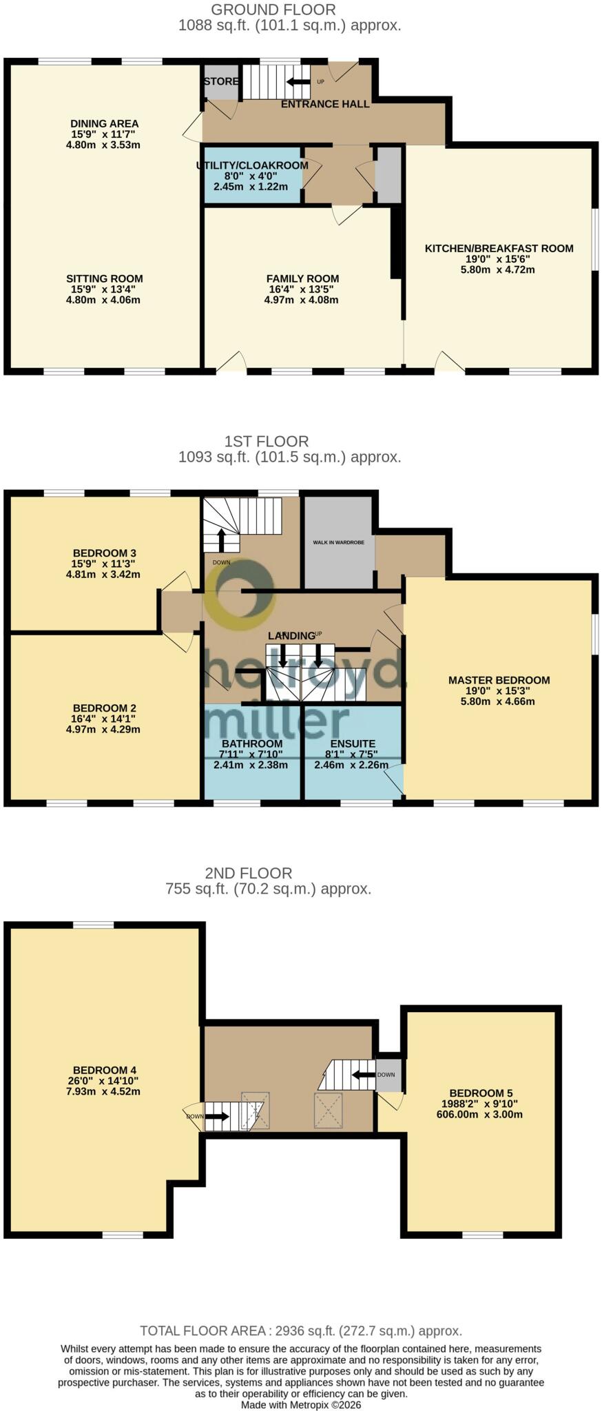 Shaw Fold, Wakefield, WF2 floorplan