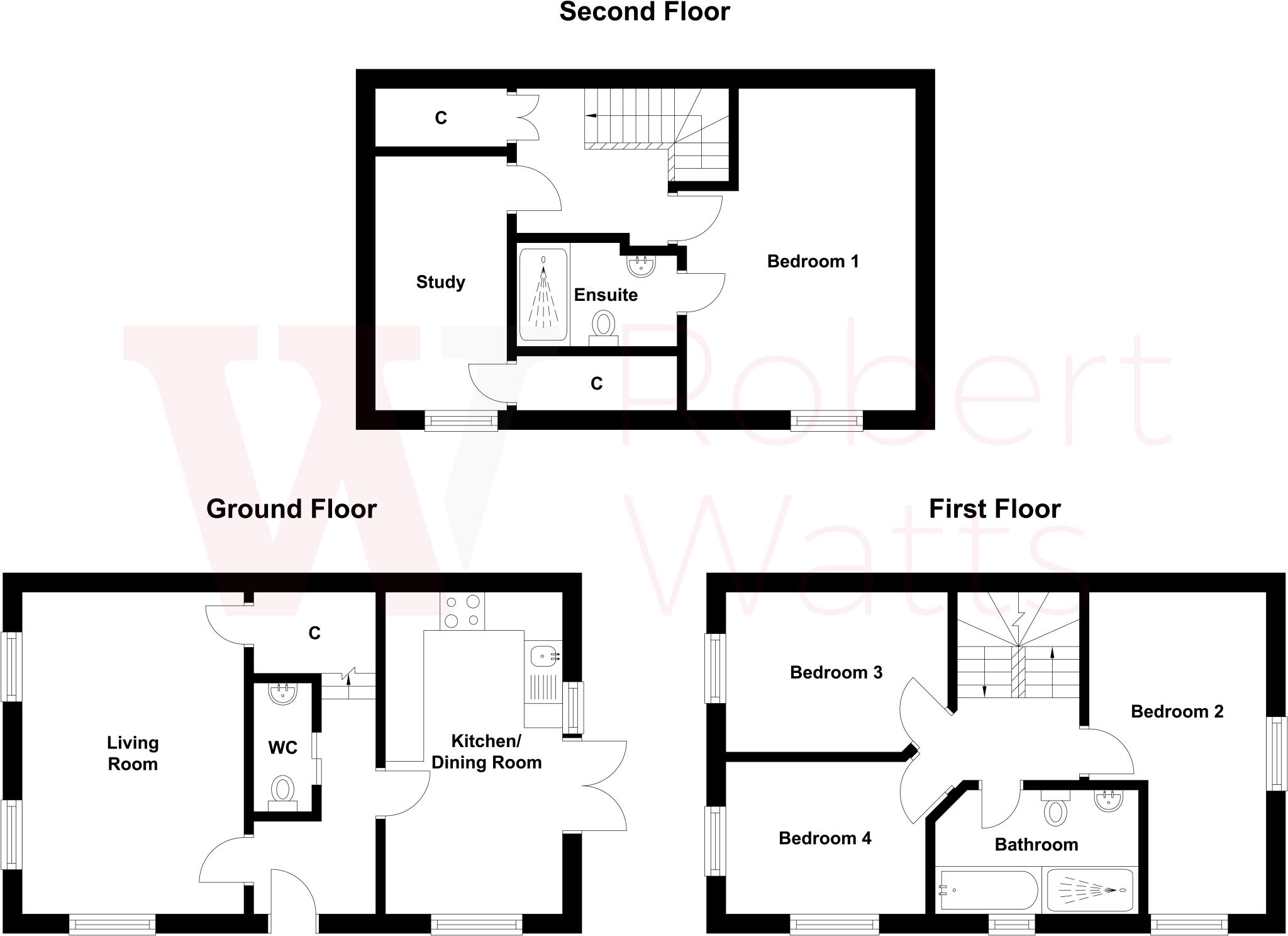 Hutton Hall Drive, Bradford, West Yorkshire, BD2 floorplan