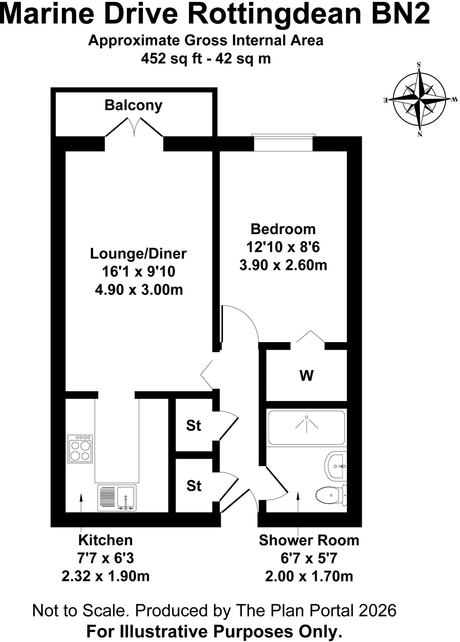 Marine Drive, Rottingdean Brighton, BN2 floorplan
