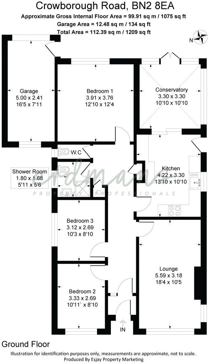 Crowborough Road, Saltdean, BN2 floorplan