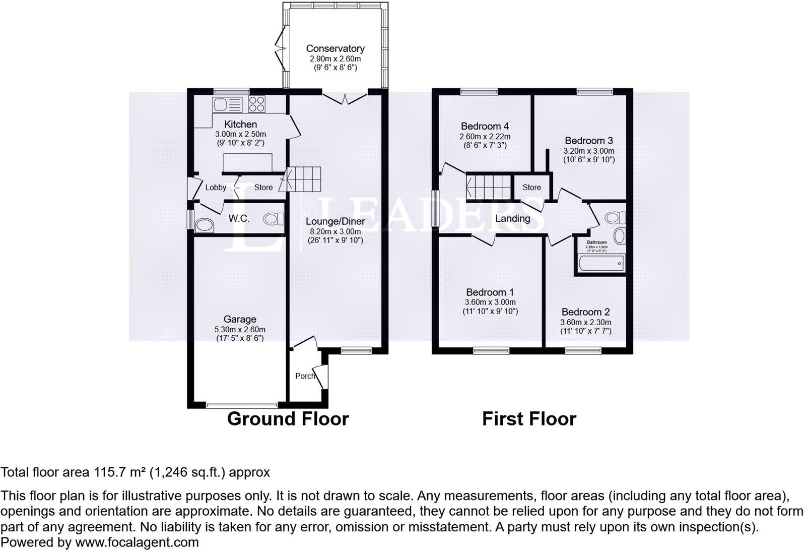 Burleigh Piece, Buckingham, Buckinghamshire, MK18 floorplan