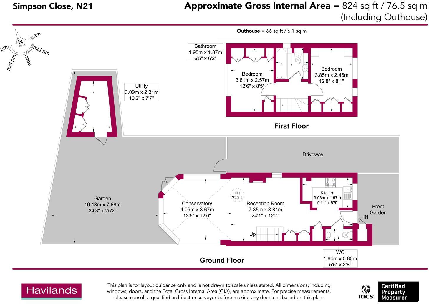 Simpson Close, London floorplan