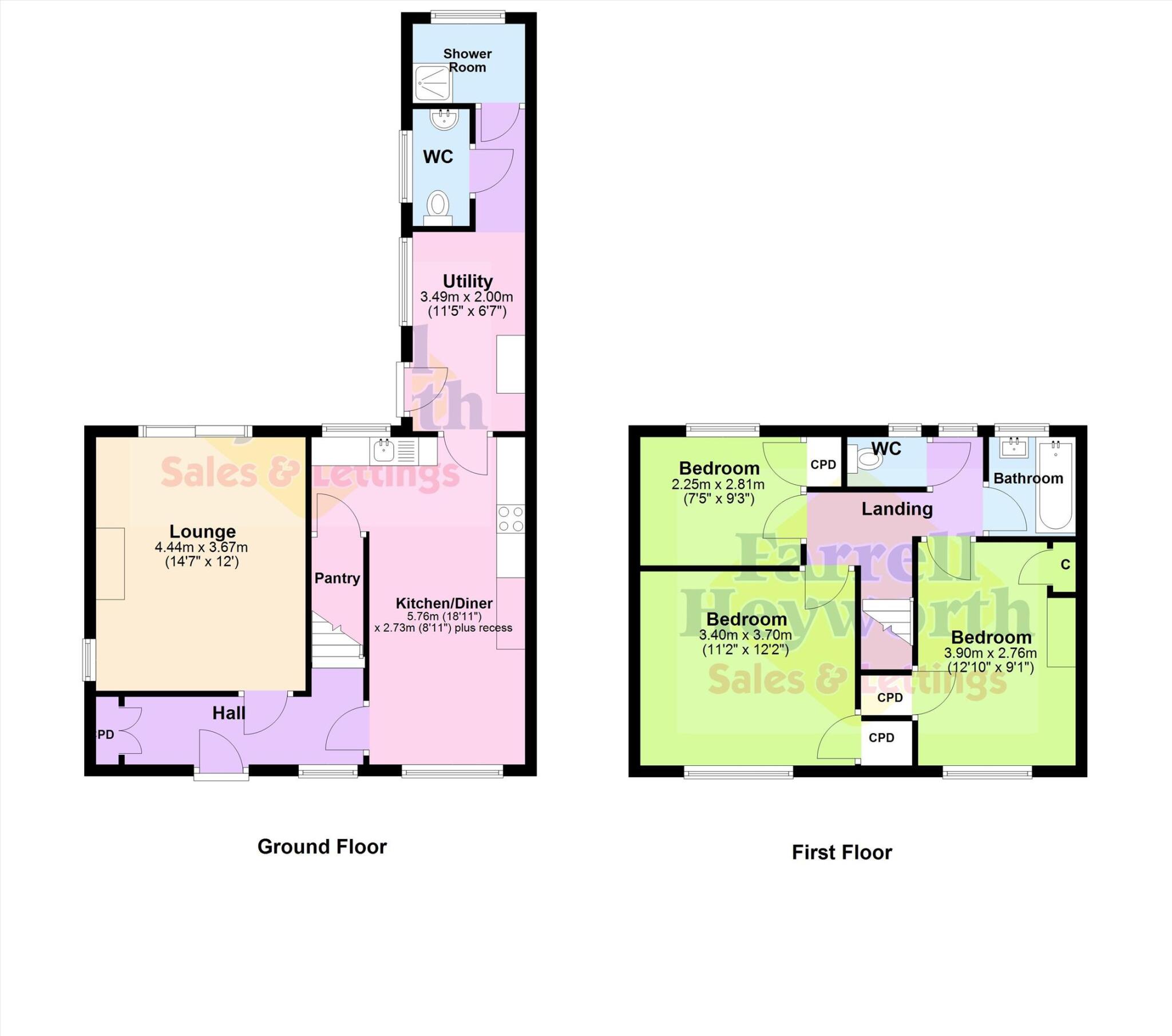Ash Avenue, Galgate, Lancaster floorplan