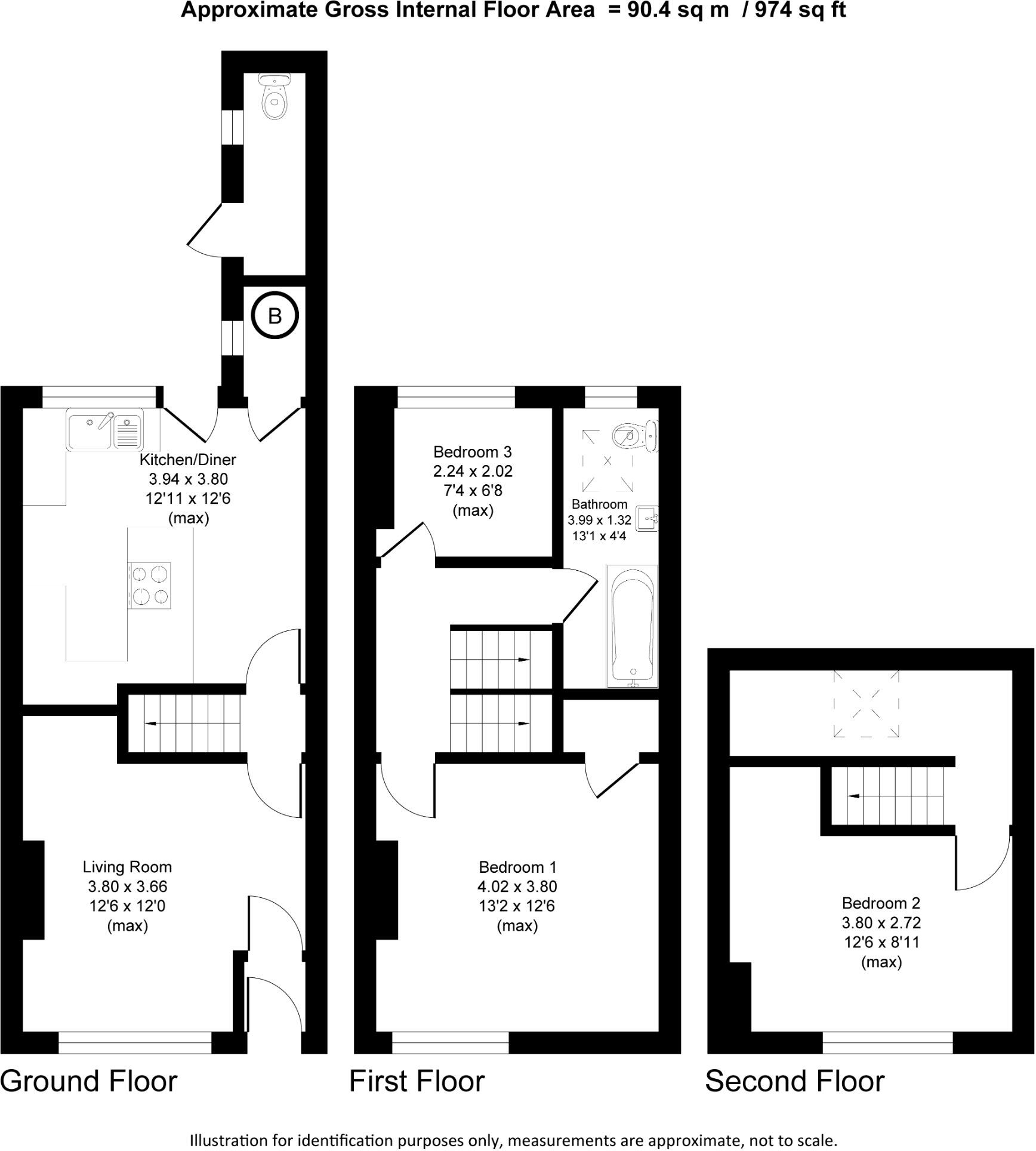 Lawrence Road, Broadheath floorplan