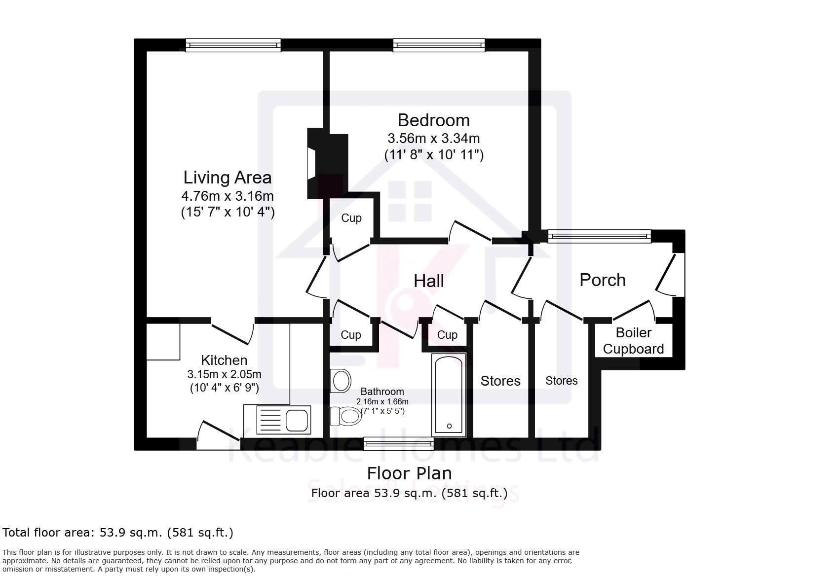 Cedar Close, Hednesford floorplan