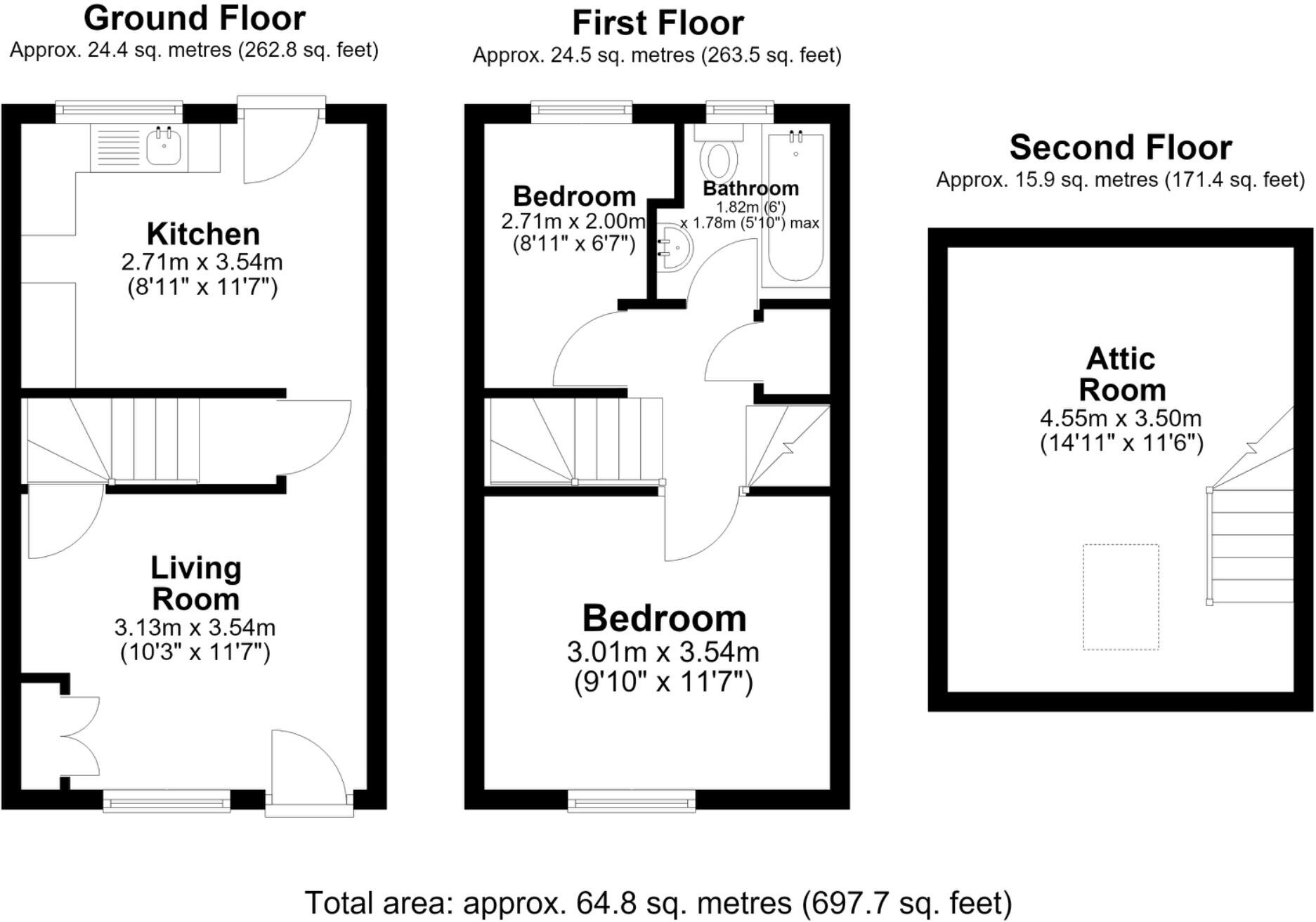 Worksop, Nottinghamshire, S80 floorplan