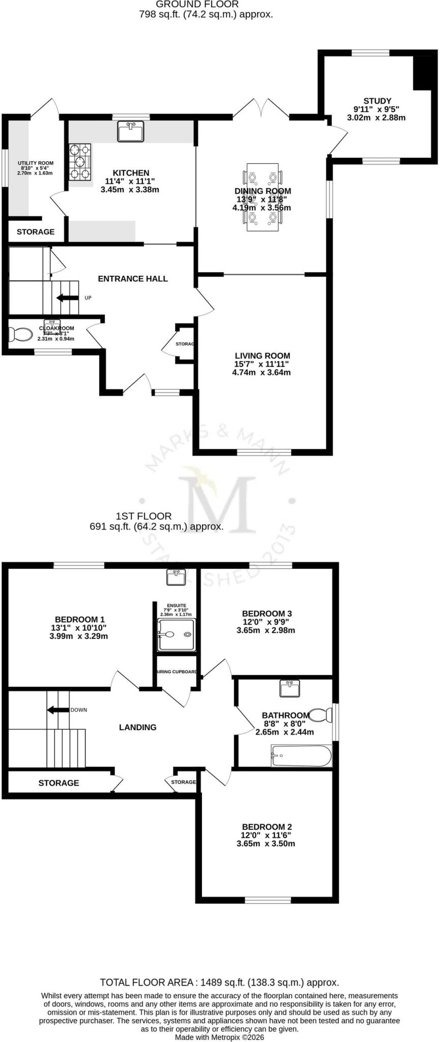 The Folly, Haughley, Stowmarket, IP14 floorplan